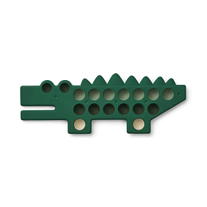 Игрушка сенсорная Pop It LIEWOOD "Cal Крокодил", мульти микс с темно-зеленым